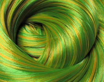 KANGA Green Nylon Blend Doll Hair for Custom OOAK/Rerooting