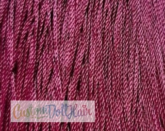 PLUM Purple Twist Braids KIWI Nylon Doll Hair for Custom Reroots