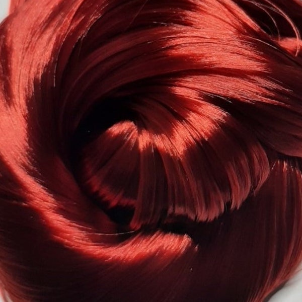 BURNISHED AUBURN KIWI Nylon Doll Hair for Reroots or Wig Making