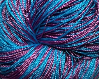 LIMITED EDITION Blauw-paarse mix KIWI nylon minivlechten poppenhaar voor aangepaste reroots