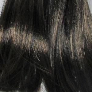 Limited Edition 0093 Black/Brown Saran/Synatra Blend Doll Hair