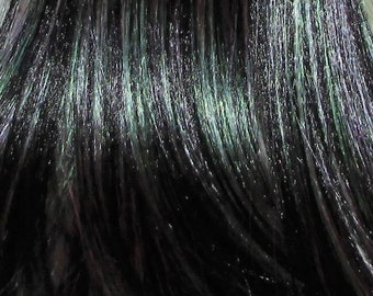 LILAC HEATH Lilac/Green/Black Synatra/Saran Blend Doll Hair