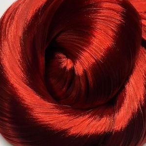 MOLTEN RED 0462 Auburn KIWI Nylon Blend Doll Hair for Reroots or Wig Making