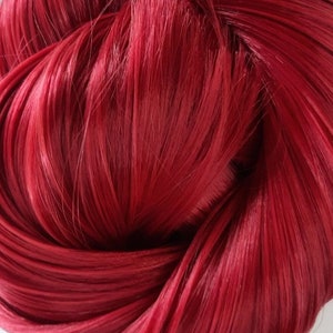 CHERRY WINE Nylon-Saran Blend 0627 Doll Hair for Reroots or Wig Making