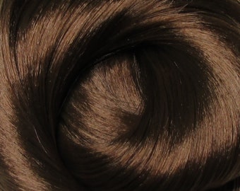 CLASSIC BRUNETTE Brown Saran Doll Hair for Custom Reroots