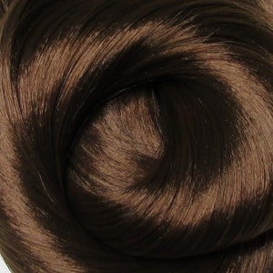 CLASSIC BRUNETTE Brown Saran Doll Hair for Custom Reroots