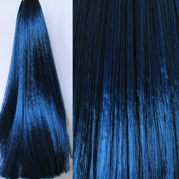 DEEP BLUE Saran Doll Hair - Last Ones