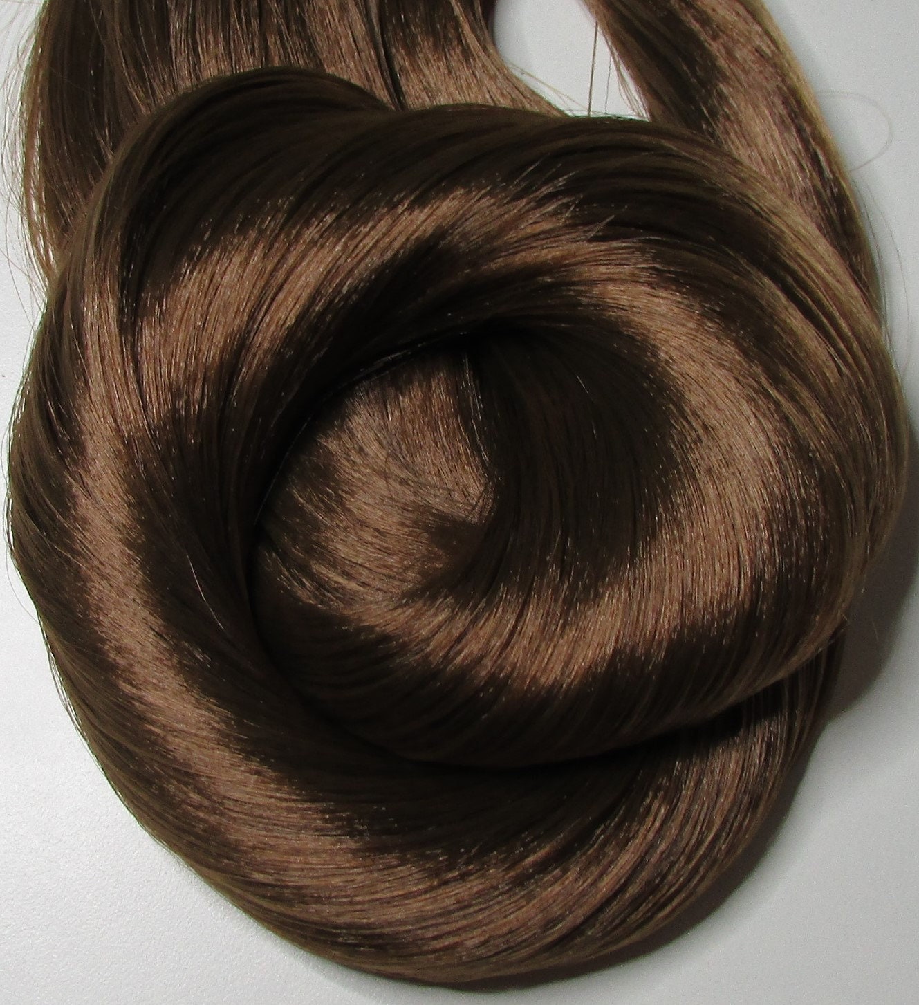CLASSIC BRUNETTE Brown Saran Doll Hair for Custom Reroots