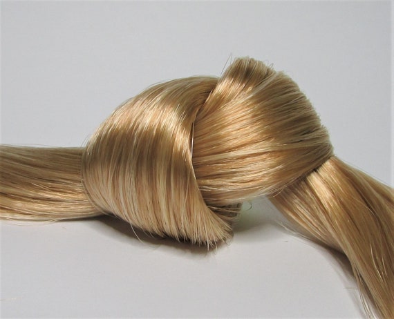 Champagne Blonde Saran Doll Hair for Rerooting 