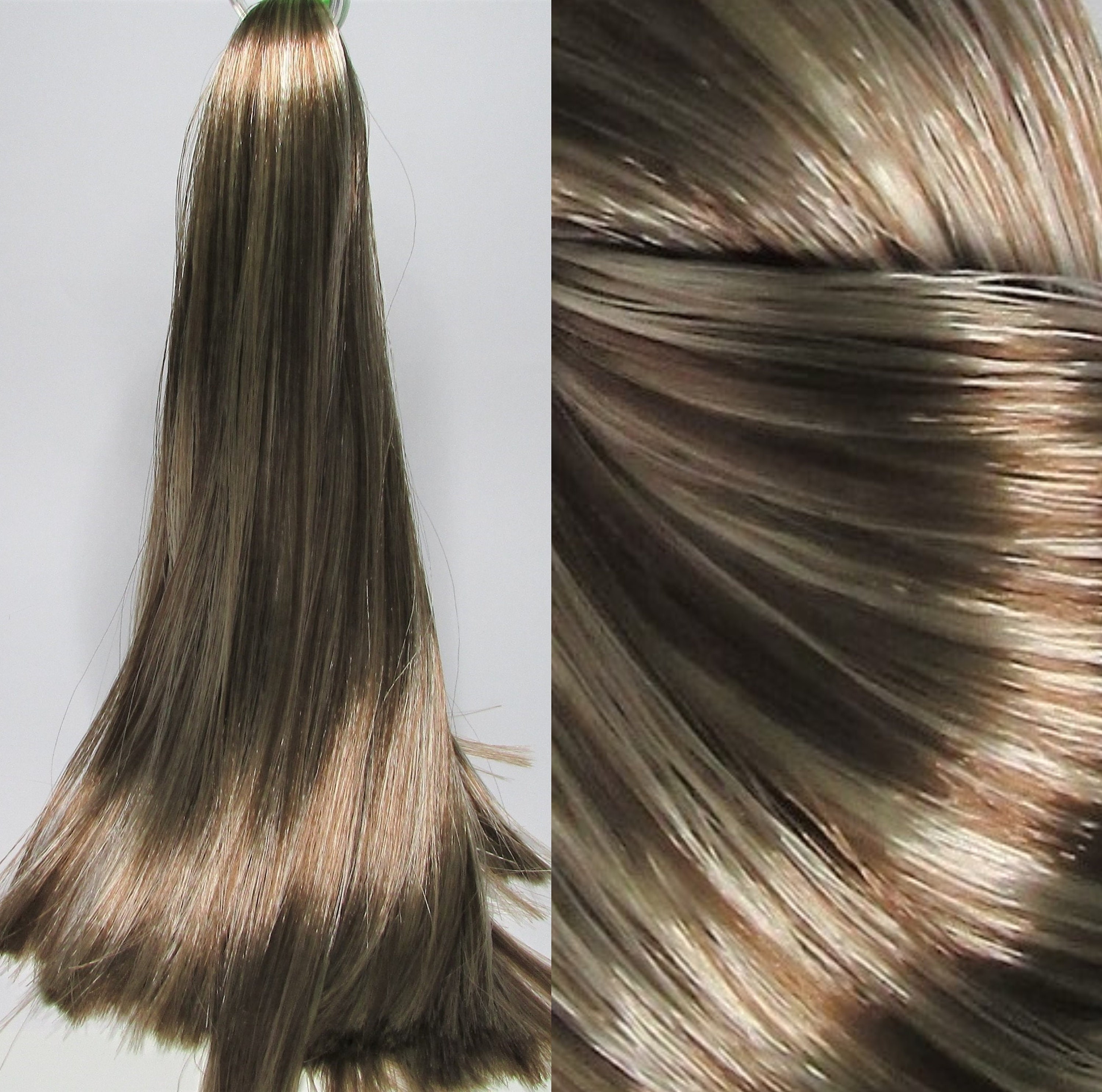 NUTMEG Brown Saran Doll Hair Blend for Custom Reroots Etsy Australia