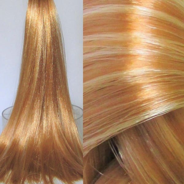 HONEY BLONDE Saran/Nylon Hybrid Blend Doll Hair - DISCONTINUED