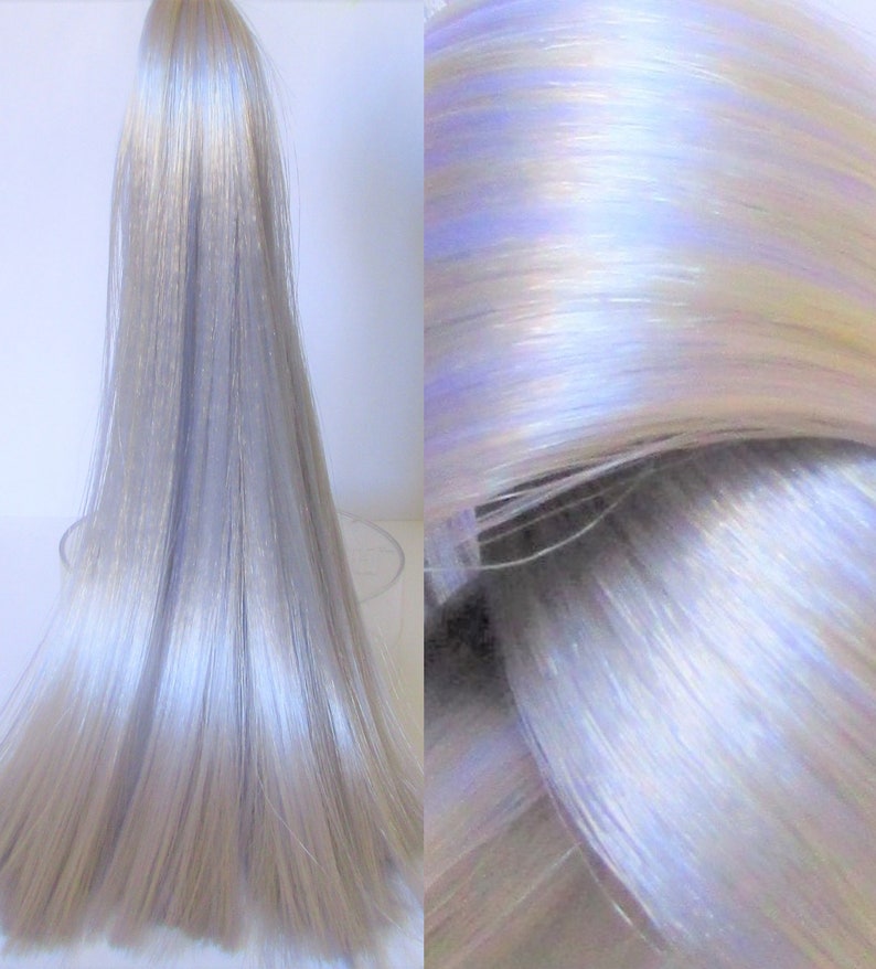 Blue Rinse Saran Nylon Hybrid Blend For Doll Pony Etsy