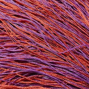LIMITED EDITION 03 Orange/Purple Blend KIWI Nylon 2mm Mini Braids Doll Hair for Custom Reroots