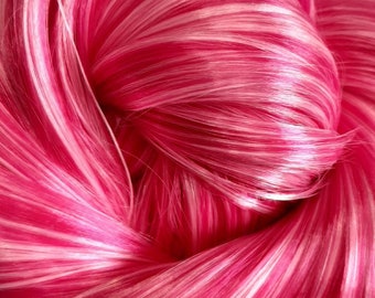 CANDY PINK 0489 Blend KIWI Nylon Doll Hair for Reroots or Wig Making