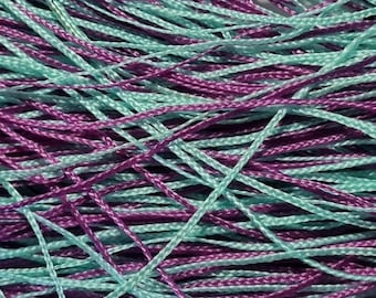 LIMITED EDITION 05 Mix paars/blauw KIWI nylon 2 mm minivlechten poppenhaar voor aangepaste reroots