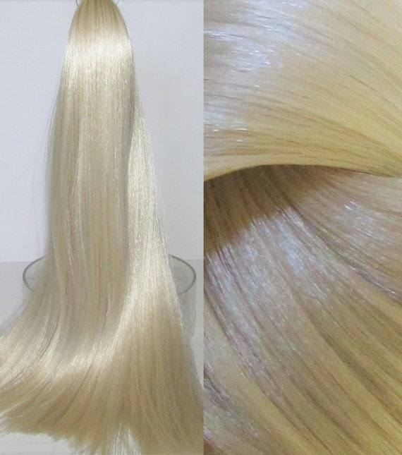 Ashen Lady Blonde Saran Nylon Hybrid Blend For Doll Pony Etsy