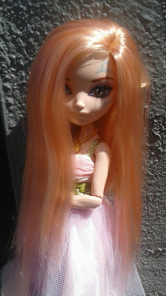 Apricot Blonde Nylon Hair Blend For Doll Rerooting Wig Etsy