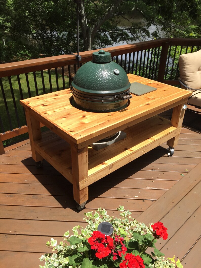 Large Big Green Egg Table Atlanta Only Etsy