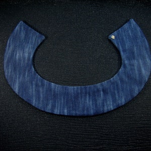 Removable denim collar Ciel et mer embroidered image 9