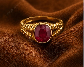 Natural Ruby Ring Manik Ring 7.0 Carat