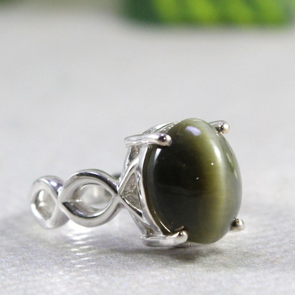 Bague naturelle oeil de chat cadeau pour ami, cadeau pour femme, pour maman, pour petite amie, cadeau pour fille, pour fils, cadeau pour soeur, cadeau pour professeur