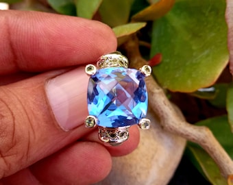 Blauer Saphir Ring / Verlobungsring / blauer Saphir Ring / blauer Saphir Ring, meistverkaufte Ringe Geburtsstein