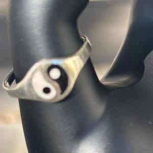 Yin Yang Sterling Silver Ring