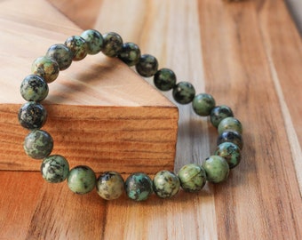 African Turquoise Jasper 8mm Natural Gemstone Bracelet