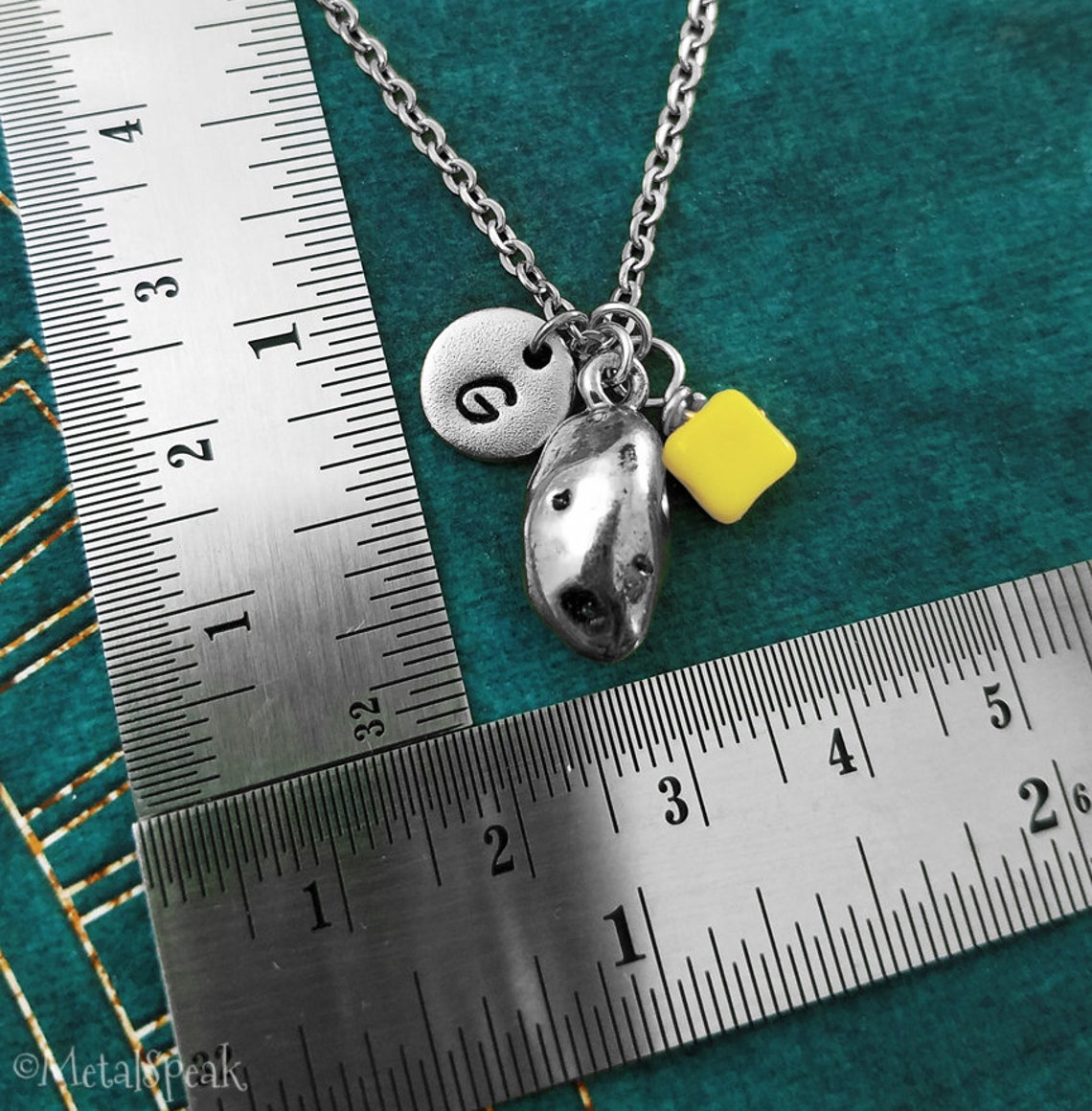 Baked Potato Necklace SMALL Potato and Butter Charm Necklace Etsy