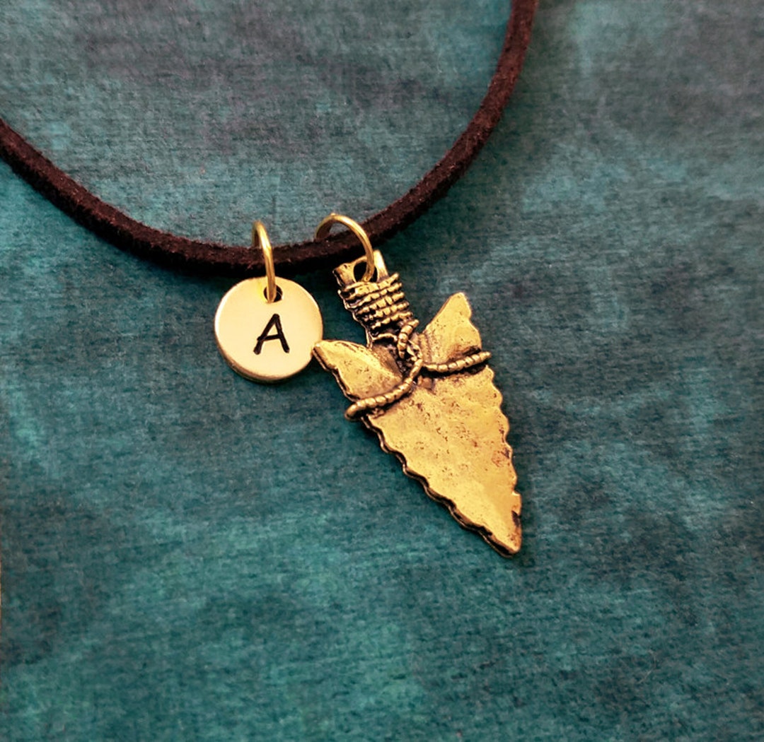 Arrowhead Necklace Arrowhead Jewelry Arrowhead Charm Necklace Hunter