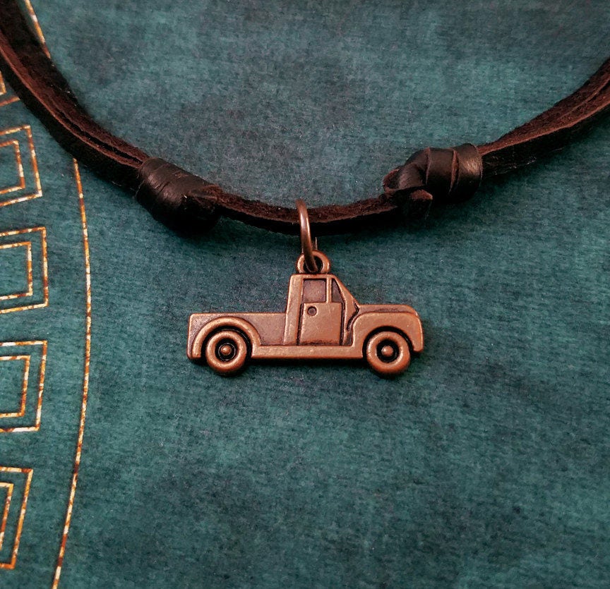 Truck Necklace SMALL Pickup Truck Jewelry Dad Gift Charm Etsy