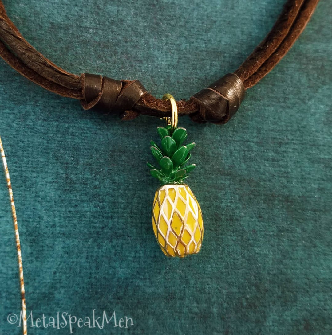 Pineapple Necklace SMALL Pineapple Charm Necklace Tropical Beach Gift