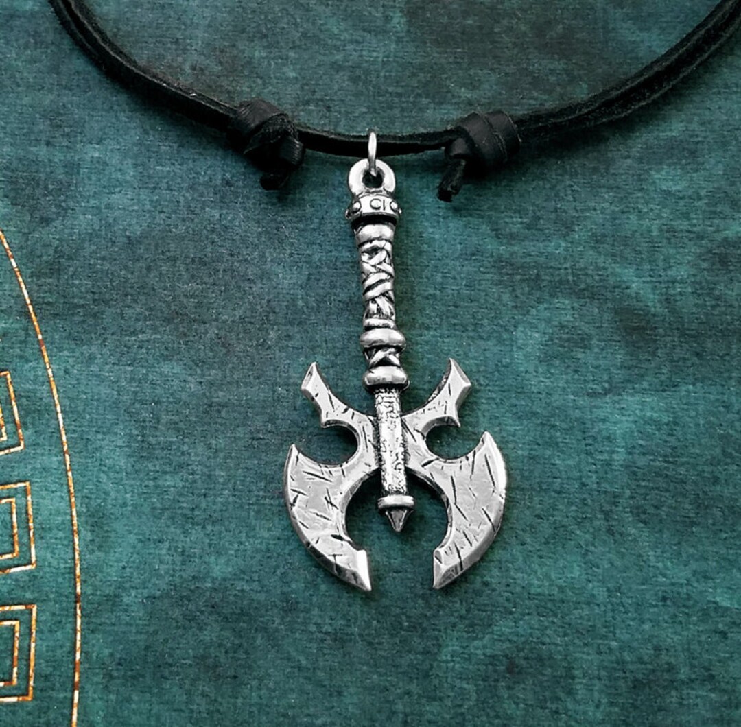 Labrys Necklace Axe Necklace Double Sided Axe Jewelry Viking - Etsy