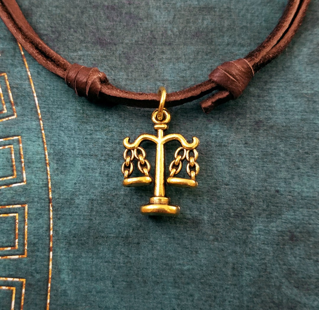 Scales Necklace SMALL Scales of Justice Lawyer Jewelry Judge Etsy