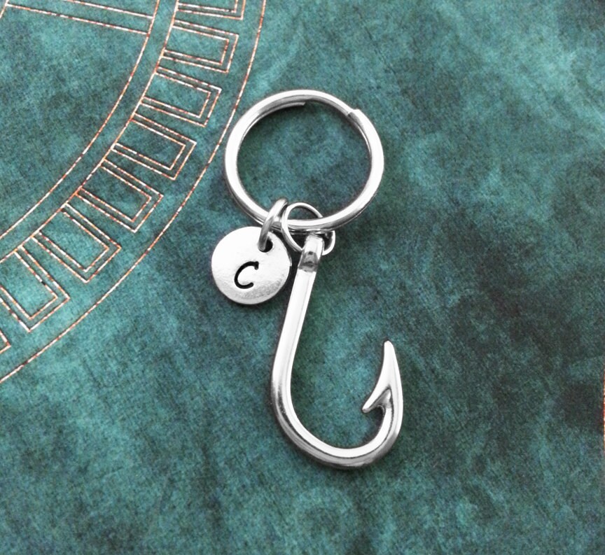 Fish Hook Necklace Fishhook Necklace Fishing Gift Hook Charm Etsy