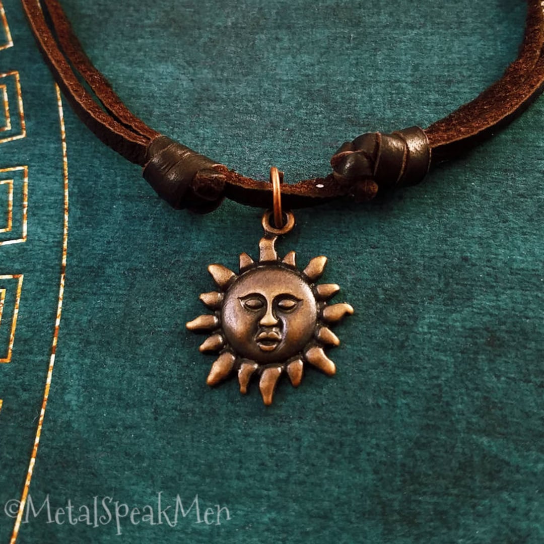 Sun Necklace SMALL Celestial Sun Charm Necklace Sun Jewelry Sun Pendant