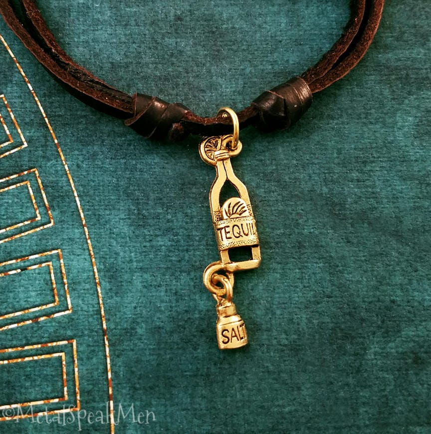 Tequila Necklace SMALL Tequila Charm Necklace Alcohol Jewelry Etsy UK