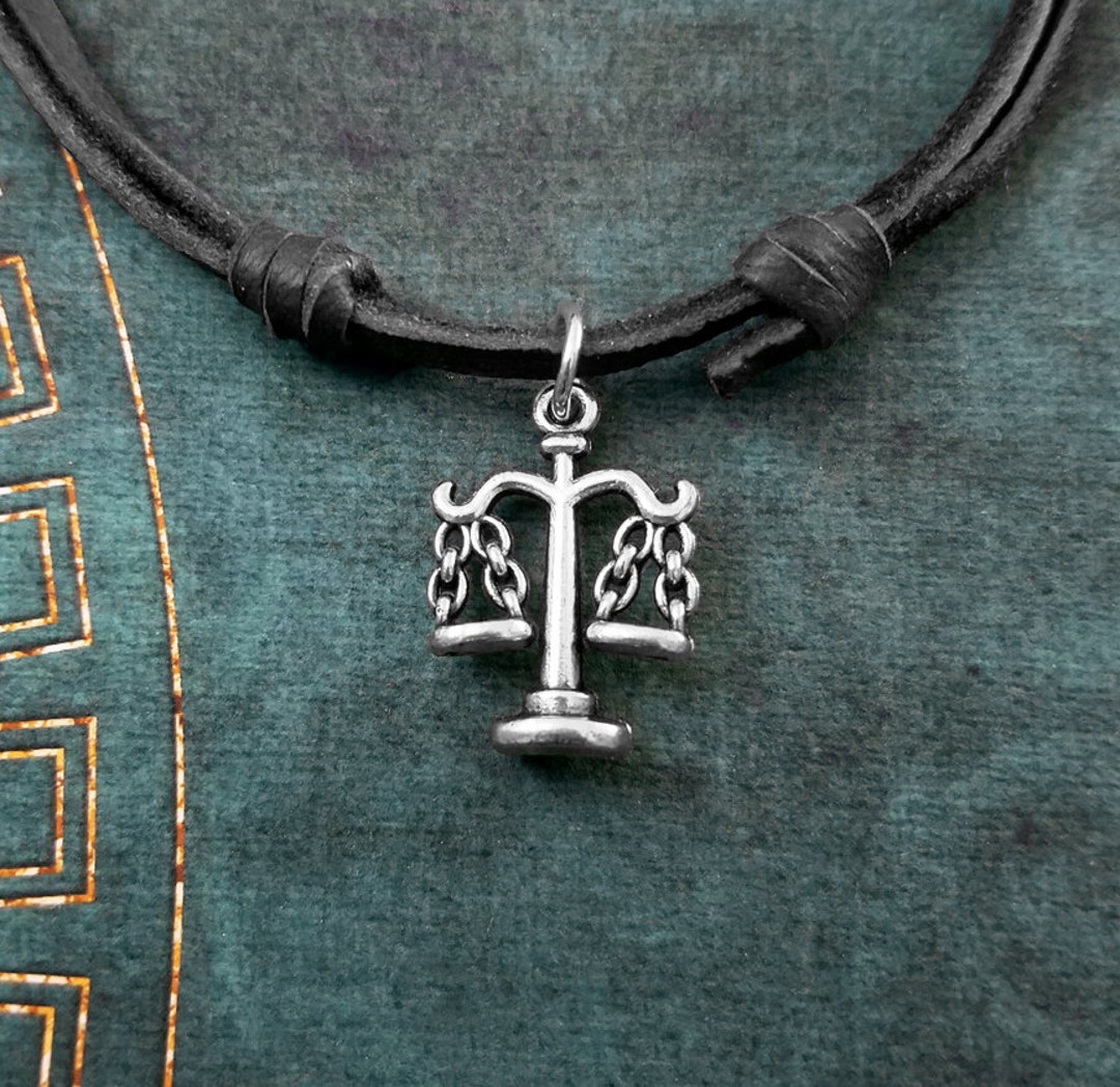 Scales Necklace SMALL Scales of Justice Lawyer Jewelry Judge Etsy
