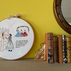 Little Women embroidery pattern