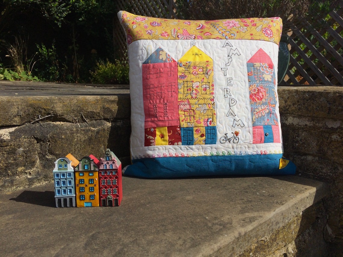 Amsterdam City Cushion Sewing Pattern Pdf Etsy
