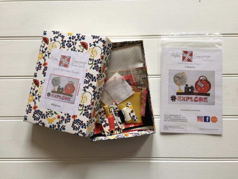 Hashtag Explore Embroidery Kit