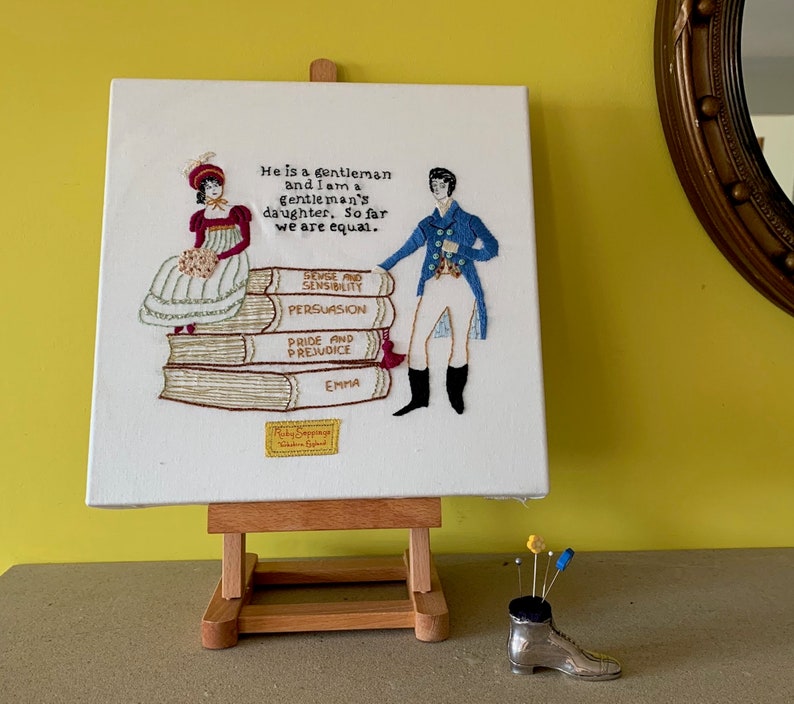 Jane Austen Embroidery Kit Etsy UK