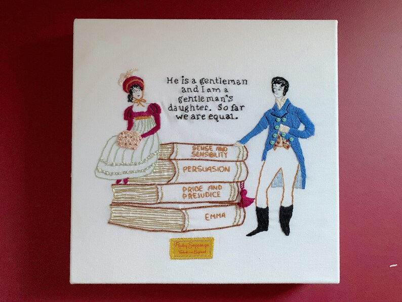 Jane Austen Embroidery Kit Etsy UK