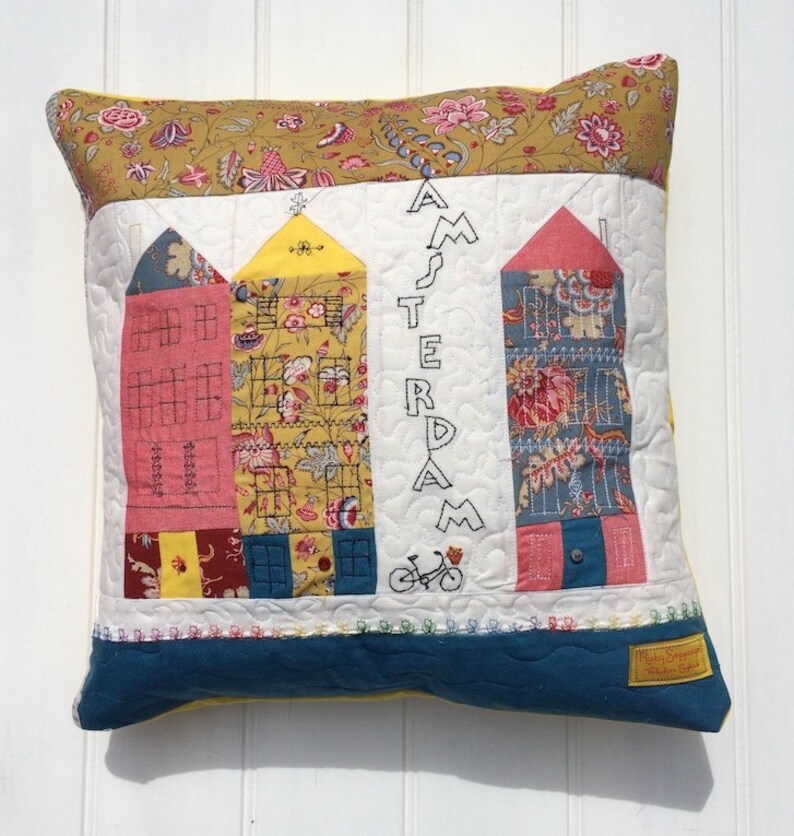 Amsterdam City Cushion Sewing Pattern Pdf Etsy