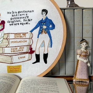 Jane Austen embroidery pattern pdf image 4