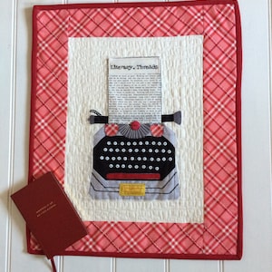 Literary Threads typewriter mini quilt pattern pdf