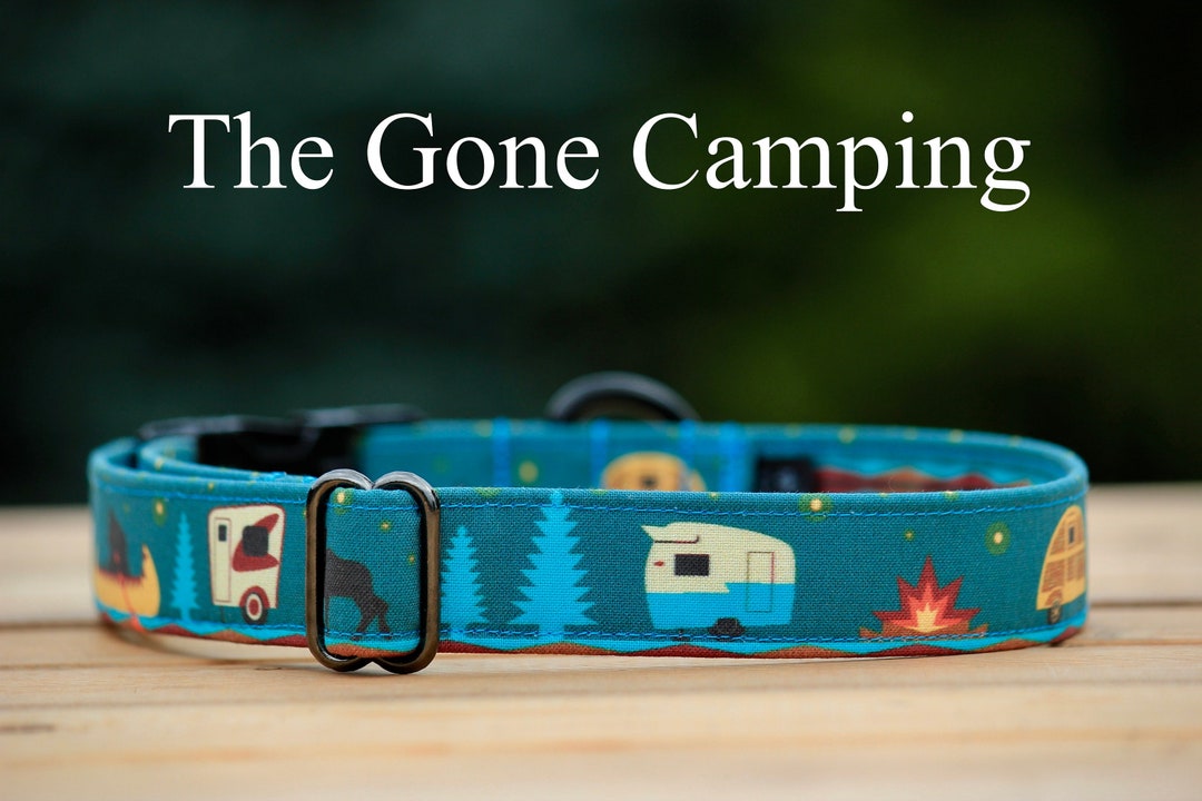 Camping Dog Collar Fabric Dog Collar SMXL Dog Collar Etsy