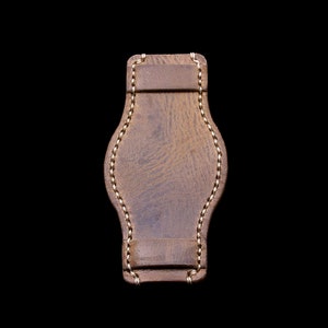 Handmade Leather Bund Pad (Style II) Military 102, Italian Veg Tanned
