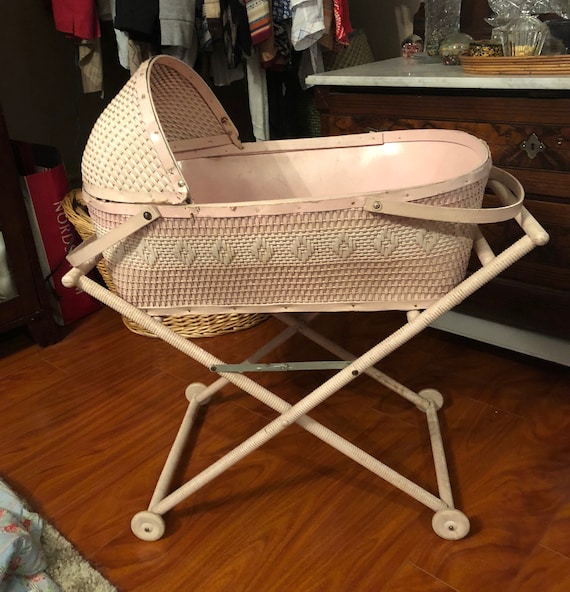 vintage baby bassinet