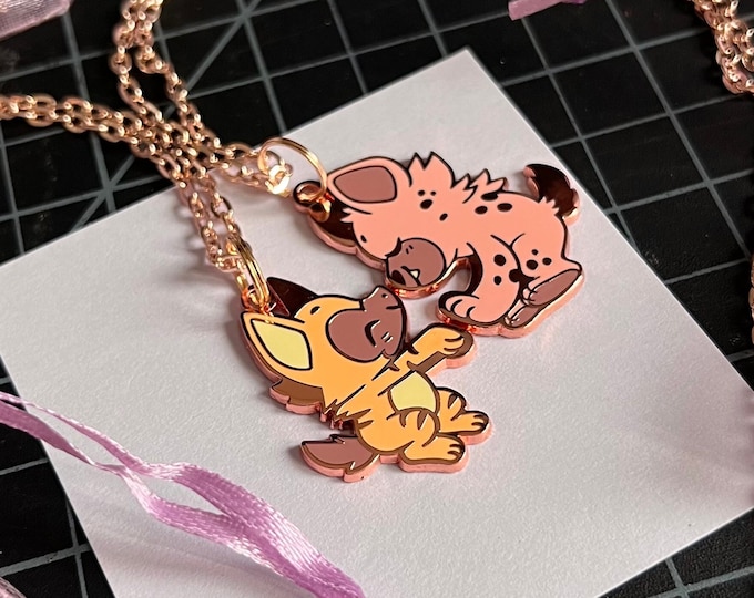 Featured listing image: Hungry Hyena Enamel Friendship Charm Set